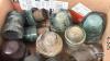 APPROX. 14 GLASS INSULATORS - 4