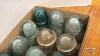APPROX. 16 GLASS INSULATORS - 4