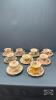 (9) CUPS AND SAUCERS