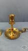 (4) BRASS CANDLE STICKS - 3