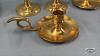 (4) BRASS CANDLE STICKS - 4