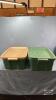 (2) ROUGHNECK RUBBERMAID TOTES WITH LIDS