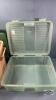 (2) UNMATCHED RUBBERMAID TOTES - 4