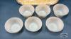 ASSORTED CUSTARD BOWL LOT - 5