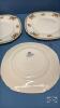 (4) 9IN PLATES AND (1) CUP AND SAUCER - 3