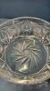 (2) 8IN CRYSTAL PIN WHEEL PATTERN DISHES - 4