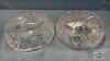 (2) 8IN CRYSTAL PIN WHEEL PATTERN DISHES - 5