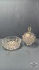 9IN FOOTED CRYSTAL CANDY DISH WITH LID