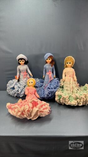 (4) APPROX. 12IN TALL DOLLS