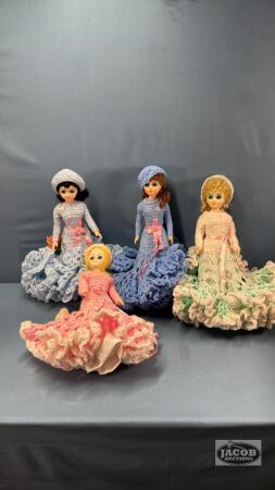 (4) APPROX. 12IN TALL DOLLS