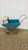 TIN DOLL BUGGY WITH VINYL FOLDING CANOPY