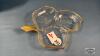 4 AND 3 LEAF CLOVER GLASS SERVING PLATES - 5