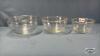 (3) MATCHING GLASS BOWLS - 2