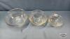 (3) MATCHING GLASS BOWLS - 3