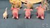 ASSORTED SMALL ELEPHANT AND HORSE FIGURINES - 3