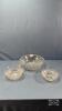 (3) GLASS BOWLS