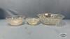 (3) GLASS BOWLS - 2