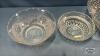 (3) GLASS BOWLS - 4