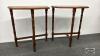 PAIR OF MATCHING FLAT TO WALL TABLES - 2
