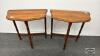 PAIR OF MATCHING FLAT TO WALL TABLES - 3
