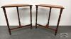 PAIR OF MATCHING FLAT TO WALL TABLES - 4