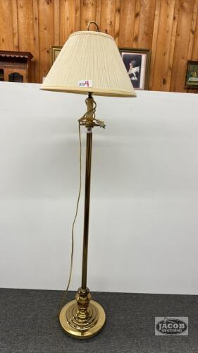 BRASS PLATED FLOOR LAMP