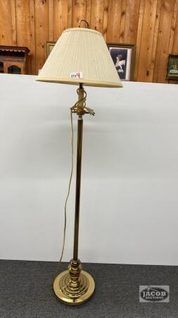 BRASS PLATED FLOOR LAMP