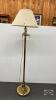 BRASS PLATED FLOOR LAMP