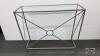METAL AND GLASS HALL TABLE - 3