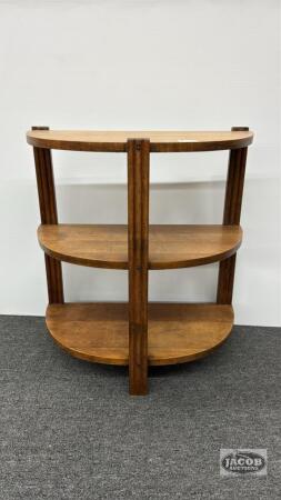 3 TIER FLAT TO WALL HALF ROUND TABLE
