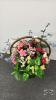 WICKER BASKET FLORAL ARRANGMENT - 2
