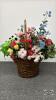 WICKER BASKET FLORAL ARRANGMENT - 3