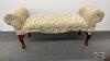 UPHOLSTERED FIRESIDE BENCH - 4
