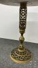 MARBLE TOP LAMP TABLE WITH METAL BASE - 3