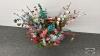 WICKER BASKET FLORAL ARRANGMENT - 2