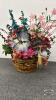 WICKER BASKET FLORAL ARRANGMENT - 3