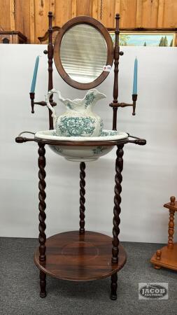 REPRO WASH STAND WITH BARLEY TWIST LEGS