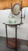 REPRO WASH STAND WITH BARLEY TWIST LEGS - 6