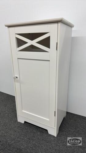 PAINTED STAND WITH DOOR