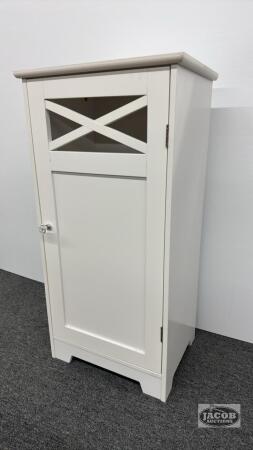 PAINTED STAND WITH DOOR