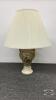 PORCELAIN TABLE LAMP WITH VICTORIAN SCENE