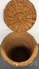 ROUND WICKER CLOTHES HAMPER - 3
