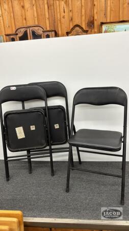 (3) METAL FOLDING CHAIRS