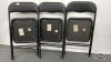(3) METAL FOLDING CHAIRS - 4