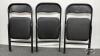 (3) METAL FOLDING CHAIRS - 5
