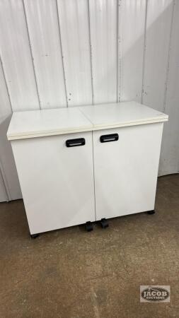 FOLD OUT SEWING TABLE ON CASTERS