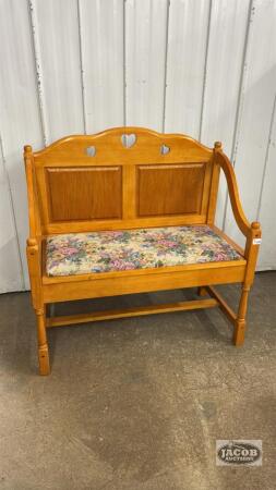 RAISED PANEL DEACONS BENCH
