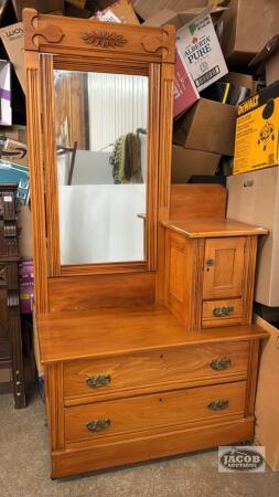 RE-FINISHED CHEST ON CHEST DRESSER