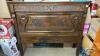 DOUBLE OAK ORNATE HEAD AND FOOT BOARD - 3