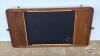 OAK HALL MIRROR WITH HOOKS AND BEVELED MIRROR - 4